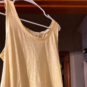 LOFT Light Yellow Tank Top
